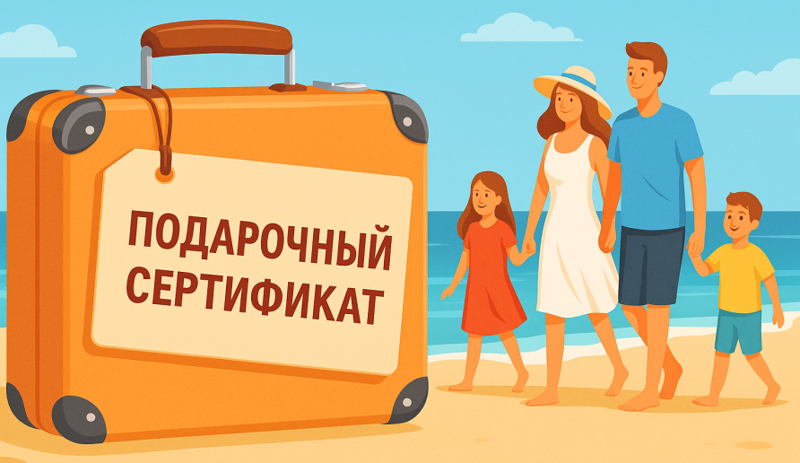 Подарочный сертификат на путешествие